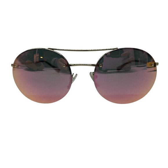 Prada Womens Aviator Sunglasses Lt Gold Metal Frame & Rose Lens SPS 51R ZVN-5L2 - Picture 13 of 16
